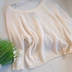 Amazon Essentials Cream Knit Cardigan